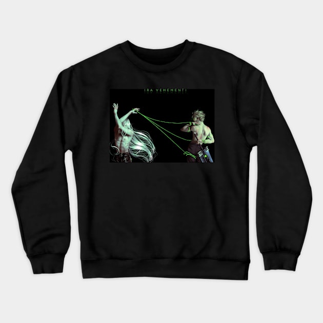 (HD adjourned) Sephiroth and Cloud Crewneck Sweatshirt by Saoghal